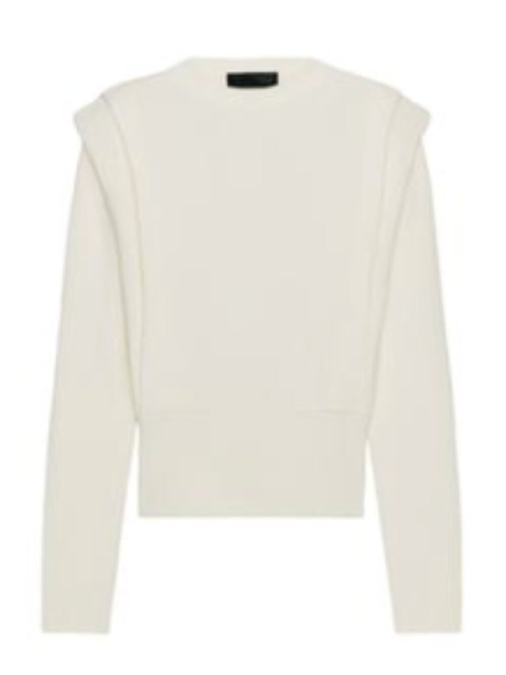 NWT ZARA SHOULDER PAD KNIT JUMPER IN ECRU SIZE SMALL